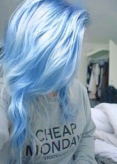 Hair Claims, Pastel Hair Colors, Hair Doos, Hair Color For Dark Skin, Cardinal Tattoos, Reality Shifting, Light Blue Hair, Vibrant Hair, Colors For Dark Skin