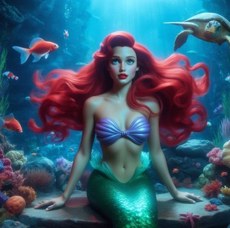 Mermaidcoreai (@aimermaidrennassiance) • Instagram photos and videos Jasmine Mermaid, Ariels Sisters, King Triton, Jasmine Aladdin, Life Under The Sea, Flynn Rider, Fairytale Fantasy, Mermaid Tails, Beautiful Mermaids