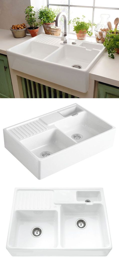 Belfast Sink, Villeroy And Boch, Laundry Sink, Kitchen Farmhouse, Kitchen Sinks, Sponge Holder, Kitchen Redo, Farmhouse Sink, Kitchen Projects