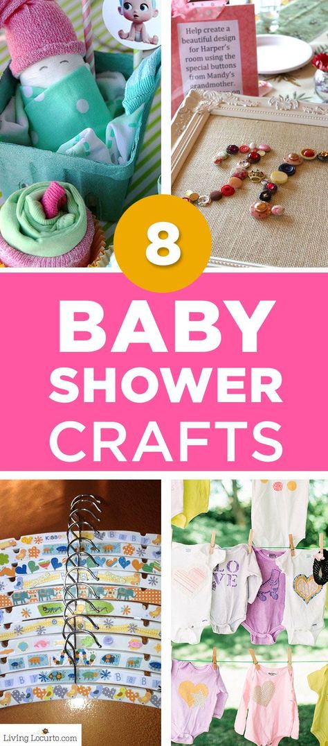 Adorable Baby Shower Crafts! Creative baby crafts for encouraging party guests to make DIY homemade nursery keepsake gifts for the mom to be. Alternative ideas for baby shower games. #babyshowerideas #babyshowergames #crafts Sprinkle Gifts, Baby Shower Game Gifts, Homemade Baby Gifts, Décoration Baby Shower, Baby Shower Gifts For Guests, Gifts For Baby Shower, Registry List, Baby Shower Registry, Baby Shower Art