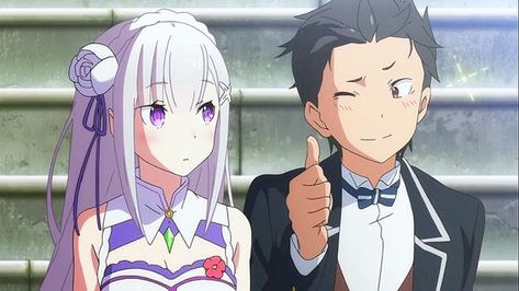 Subaru And Emilia, Emilia And Subaru, Subaru X Emilia, Rezero Emilia, Re:zero Subaru, Emilia Re Zero, Anime Banners, 2nd Choice, Natsuki Subaru