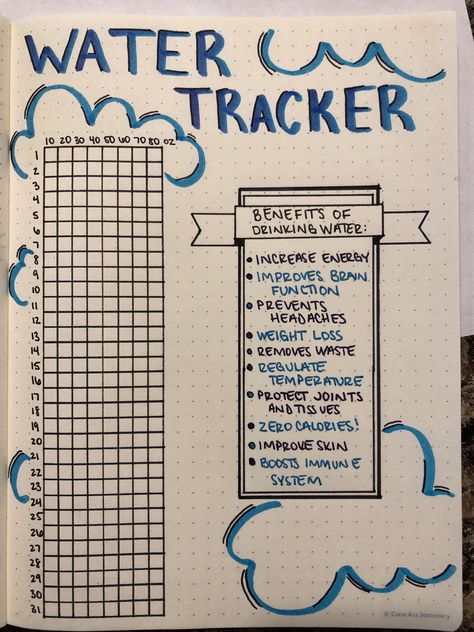 Monthly Water Tracker, Bullet Journal Water Tracker, Bullet Journal Novembre, Notesbog Design, Bullet Journal Calendrier, Bullet Journal Starter Kit, Bullet Journal 2020, Bullet Journal Ideas Templates, Bullet Journal Mood Tracker Ideas