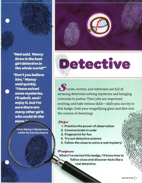 Detective Badge Girl Scout Detective Badge, Detective Badge For Juniors, Junior Detective Badge Requirements, Junior Detective Badge, Girl Scout Badges Requirements, Junior Detective, Junior Girl Scout Badges, Brownie Badges, Girl Scouts Brownies