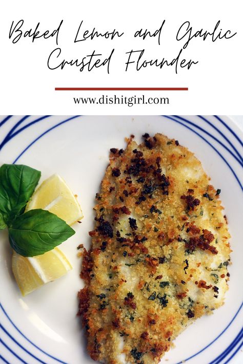 Ww Flounder Recipes, Baked Breaded Flounder, How To Make Flounder Fish, Crusted Flounder Recipes, Easy Baked Flounder Recipes, Panko Crusted Flounder, Mediterranean Flounder Recipes, Best Way To Cook Flounder, Bottom Fish Recipes