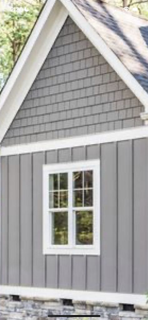 Grey Shaker Siding Exterior, Shingle And Board And Batten Siding, Shake Exterior Siding, Vinyl Shaker Siding, Shake Siding Exterior, White Vinyl Cedar Shake Siding, Vinyl Shakes Gable, Shaker Siding Exterior, Gray Vinyl Cedar Shake Siding