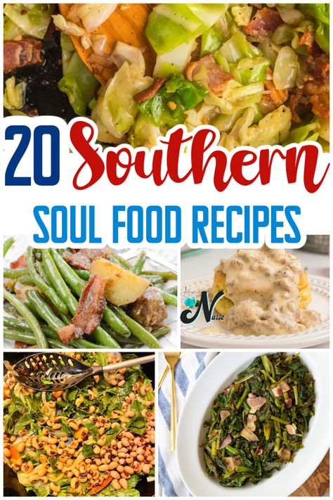 Indulge in the rich flavors of the South with our collection of classic Southern comfort foods. From crispy fried chicken to creamy banana pudding, these recipes are sure to bring warmth and hospitality to your table. Discover the essence of Southern cooking and elevate your home dining experience with our irresistible dishes. #SouthernCooking #ComfortFood #HomemadeGoodness Traditional Southern Meals, Soul Food Sides Dishes, Soul Food Stuffing Recipes, Southern Dishes For A Crowd, Crockpot Southern Recipes, Southern Homestyle Meals, Southern Living Recipes Dinner, Country Dinner Recipes Southern Style, Southern Home Cooking