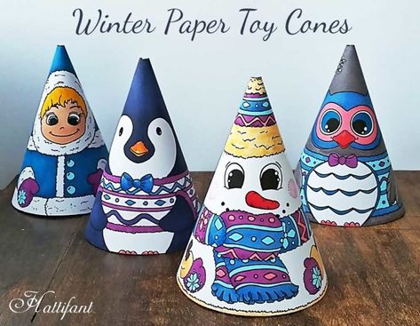 Get these 11+ free printable winter coloring pages for adults - not just for Christmas this time around! You'll love these free colouring pages for grown-ups - a great activity for teens and tweens on snow days as well! Christmas Elementary, Printable Snowman, Winter Paper, Christmas Cones, Paper Cones, Computer Paper, Cones Crafts, Paper Toy, Cute Snowman