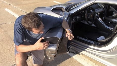 The Secret Compartment In The Porsche Carrera GT You've Never Heard Of  http://jalopnik.com/the-porsche-carrera-gt-has-a-secret-compartment-even-i-1786629523 Stash Spots, Carrera Gt, Porsche Carrera Gt, Hidden Spaces, Secret Space, Secret Compartment, Porsche Carrera, Excuse Me, Porsche