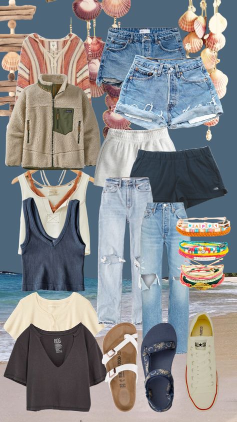 Beachy Grunge Outfits, Billabong Outfits Summer, Belly Tsitp Aesthetic Outfits, Summer Outfits Camp, Michigan Summer Outfits, Salty Granola Outfits Summer, Lookbook Outfits Summer 2023, The Summer I Turned Pretty Aesthetic Outfits, Obx Summer Outfits