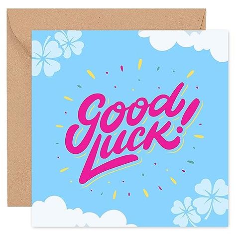 Felbridge Studio - Good Luck Cards - Goodbye New Job Retirement Leaving Card - for Colleagues Women Work Bestie - Exam GCSE A Level Driving Test Gifts - 14cm Job Cards, Work Bestie, Leaving Cards, Studio Cards, Alternative Gifts, Good Luck Cards, Driving Test, New Job, Cute Designs