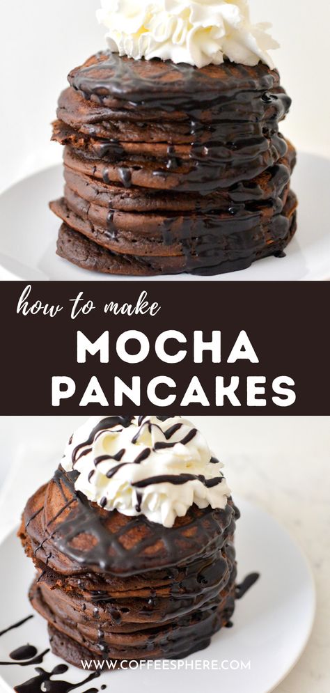 Coffee Pancakes Recipe, Flavored Pancakes Recipe, Pancake Flavor Ideas, Fancy Pancake Recipe, Fancy Pancakes, Easy Coffee Drinks Recipes, Pancake Ideas, Flap Jacks, Breakfast Pancakes Recipe