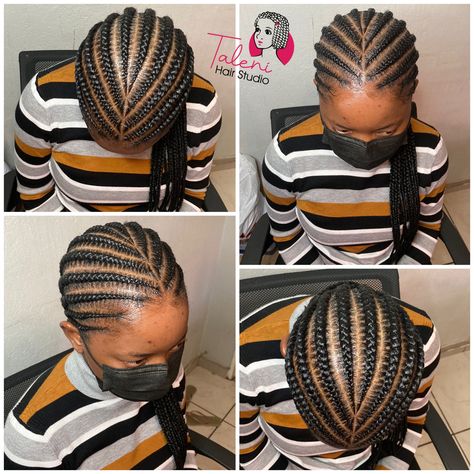 Medium Cornrows, Thick Cornrows, Girls Cornrow Hairstyles, Wig Cornrows, Toddler Braided Hairstyles, Cornrows Natural Hair, Cornrows Braids For Black Women, Home Hair Salons, Feed In Braids Hairstyles