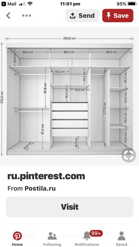 Built In Wardrobe Layout, Wardrobe Layout, Diy Built In Wardrobes, Closet Design Plans, Closet Storage Ideas, Closet Ideas For Small Spaces, Closet Wallpaper, Garderobe Design, Bedroom Built In Wardrobe