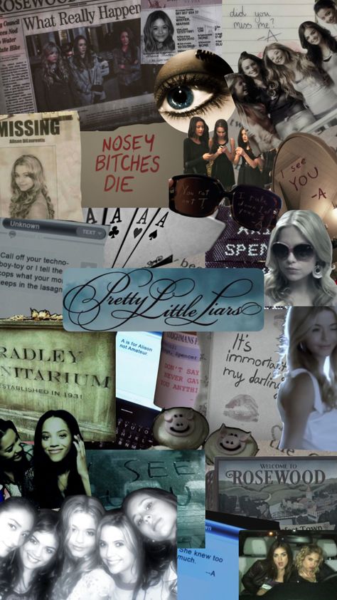 Pretty Little Liars Aesthetic Wallpaper, Pretty Little Liars Wallpaper, Pretty Little Liars Aesthetic, Pretty Litter, What Really Happened, Pretty Skin, Book Projects, Pretty Little Liars, Wallpaper Iphone Cute