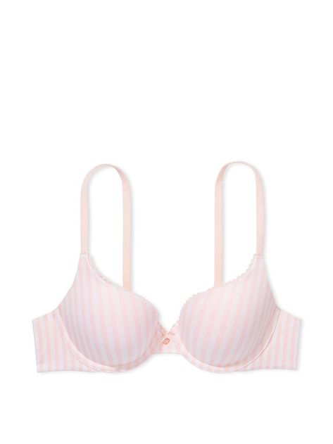 Push-Up Perfect Shape Bra - Body by Victoria - vs Pretty Bras, Vs Bras, Cute Bras, Elle Magazine, Pink And White Stripes, Victoria Secrets, Full Coverage Bra, Racerback Bra, Victoria Secret Bras