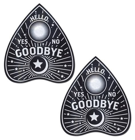 Pasties - Ouija Planchette Nipple Pasties by Pastease® o/s Supernatural Costume, Revealing Dresses, Ouija Planchette, Crazy Costumes, Spirit Board, Scary Costumes, Ouija Board, Black Bat, Next Clothes