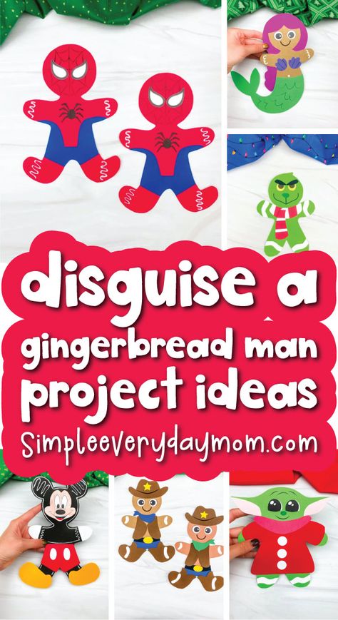 Family Gingerbread Project, Gingerbread Projects Kindergarten, Gingerbread Person Project, Gingerbread Person Disguise, How To Make A Gingerbread Man Crafts, Ginger Bread Disguise Project, Decorating Gingerbread Men Crafts, Gingerbread Family Project, Gingerbread School Project