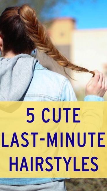 Quick and easy hairstyle ideas Five Minute Hairstyles Long, Hair Hacks Ponytail, Quick Hair Ideas, Quick Morning Hairstyles, Thick Frizzy Hairstyles, Easy Messy Ponytail Tutorial, Lazy Hair, Last Minute Hairstyles, Easy 5 Minute Hairstyles