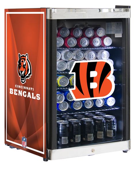 Nfl Fan, Beverage Centers, Beverage Refrigerator, Beverage Center, Nfl Fans, Cincinnati Bengals, Proud To Be, Cincinnati, Glass Door