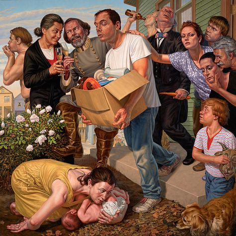 F. Scott Hess's Voyeuristic Paintings of Suburbia Tempera Painting, Figurative Artists, Film Photo, California Art, Culver City, Realism Art, Norman Rockwell, Music Film, Photo Projects