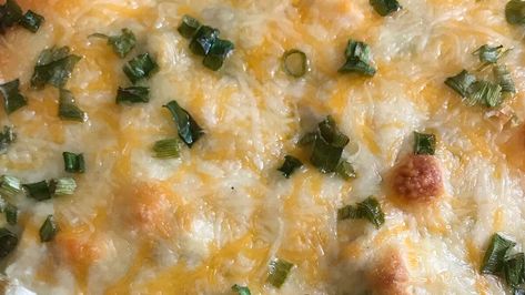 Chicken Enchilada Dip Recipe | Allrecipes Green Enchilada Recipe, Creamy Chicken Enchiladas Recipe, Using Rotisserie Chicken, Creamy Enchilada, Chicken Enchilada Dip, Spiced Zucchini, Cream Cheese Chicken Enchiladas, Best Enchiladas, Chicken Enchiladas Recipe