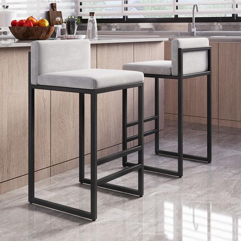 Barstools Kitchen Island, Amisco Counter Stool, Modern Island Stools, Black And White Bar Stools, Low Back Counter Stools Kitchen Islands, Cool Bar Stools Modern, Modern Stools For Kitchen Island, Island Chairs Counter Stools, Bar Stools Kitchen Island Modern