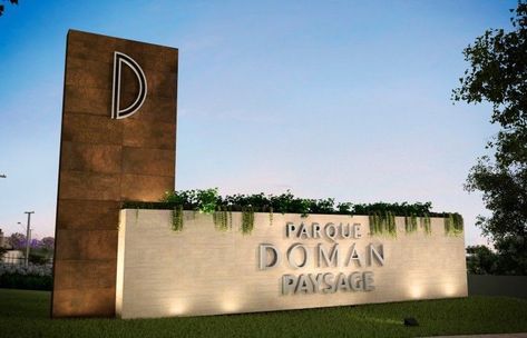 Exterior Monument Signage, Entrance Signage Design, Gated Community Entrance, Exterior Signage Design, Neighborhood Signage, Subdivision Entrance, Monument Signage, Entrance Signage, Event Venue Spaces