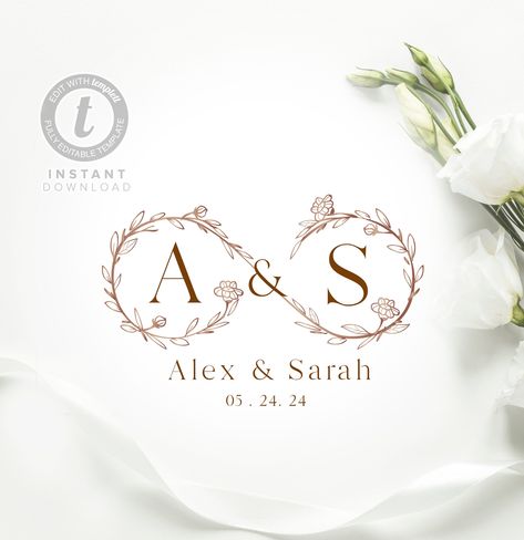 - #logo #logodesign #elegantlogo A & S Wedding Logo, Wedding Logo Invitation, A And S Wedding Logo, S And A Logo Design, Engagement Logo Design, A And Y Logo, Wedding Card Logo Design, Initial Wedding Logo, Access Card Design For Wedding