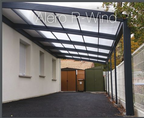 Carport Aluminium, Aluminum Carport, Modern Carport, Car Shed, Steel Carports, Shed Cabin, Carport Canopy, Garage Exterior, Diy Platform Bed