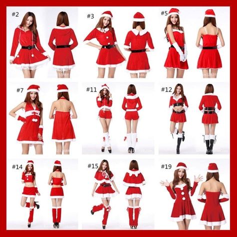 Fashion Women Santa Claus Christmas Costume Party Girls Outfit A Suit Of Dress Christmas Costume Party, Santa Claus Costume, Santa Costume, Christmas Costume, Santa Claus Christmas, Halloween 2020, Christmas Vibes, Christmas Costumes, Party Girls