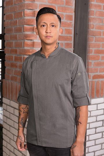 Delancey Chef Coat | ChefWorks.com Restaurant Outfits, Chef Jackets Design, Chefs Jacket, Uni Ootd, Lodge Kitchen, Cafe Uniform, Jackets Design, Chef Coats, Scrub Uniform