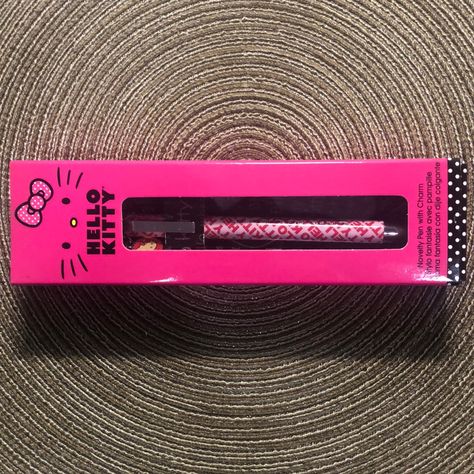 One Hello Kitty Novelty Pen With Charm #Pm5 Hello Kitty Pen, Hello Kitty Electric Toothbrush, Hello Kitty Glass Pipes, Hello Kitty Battery Pen, Pink Hello Kitty Lighter, Sanrio Pens, Novelty Pen, Cute Animals Puppies, Office Stationery