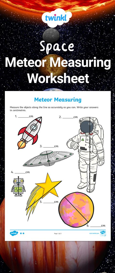 Alien Activities, Maths Activity, Fun Worksheet, World Facts, Space Week, Space Activities For Kids, Alien Crafts, Summer Homeschool, Measurement Worksheets