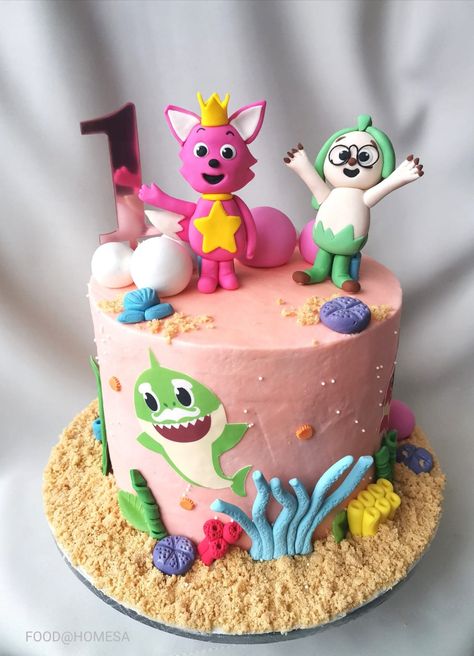 Cake For 2 Year Girl, Baby Shark Cake, Shark Cake, Guru Purnima, Shark Themed, 1st Birthday Decorations, Kids Cakes, Kue Ulang Tahun, Halloween Cakes