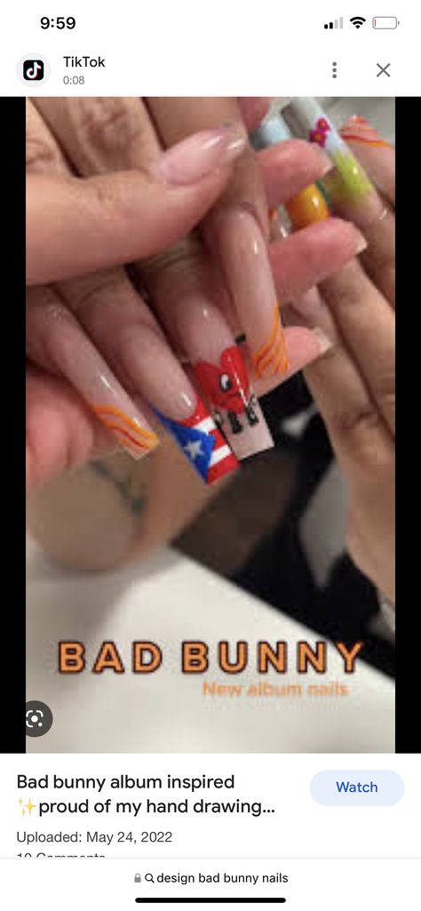 Boricua Nail Designs, Puerto Rican Nails Designs, Puerto Rican Nails Acrylics, Puerto Rico Nail Ideas, Puerto Rican Makeup, Puerto Rican Nail Designs Acrylics, Puerto Rican Flag Nails, Puerto Rico Nails Designs, Puerto Rican Nails