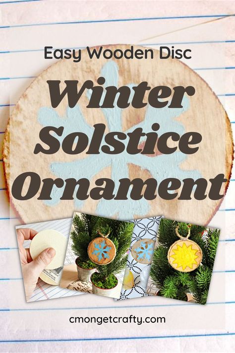 Solstice Ornaments, Ornament Craft, Ornament Diy, Winter Craft, Wooden Ornament, Wood Tree, Holiday Memories, Winter Solstice, Ornaments Diy