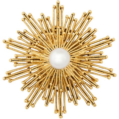 Sun Brooch, Fair Costume, Jewellery Pearl, Polyvore Items, Star Brooch, Nautical Star, Jewelry Star, Ren Fair, Pearl Pin