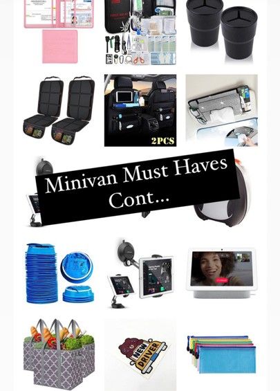 Minivan must haves Cont… #minivan #LTKfamily Minivan Accessories, Minivan Organization, Minivan Mom, Van Organization, Car Organization, Mom Car, Van Accessories, New Drivers, Minivan