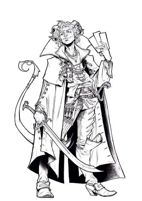 Critical Role Coloring Page, Mollymauk Tealeaf, Joker Artwork, D D Character Ideas, Mighty Nein, Body Base Drawing, Critical Role Fan Art, Digital Ink, Fairytale Fantasy