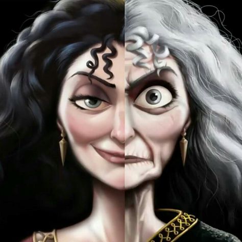 Mother Knows Best: A Tale of the the Old Witch by Serena Valentino Mother Gothel Tattoo, Mother Gothel Drawing, Elderly Costume, Serena Valentino, Tangled Mother Gothel, Drawing Body Proportions, Mother Gothel, Old Witch, Evil Disney