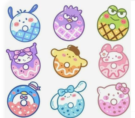 Cute Stickers Printable Kawaii Stamps, Diy Blind Bags, Paper Blind Bags, Blind Bag Ideas, Paper Squishies, Surprise Toys, Cute Easy Doodles, Hello Kitty Crafts, Stickers Kawaii