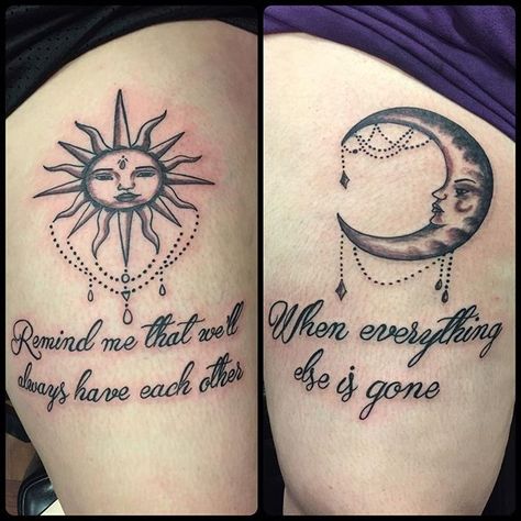 Mother Daughter Thigh Tattoos, Matching Tattoo Quotes, Matching Best Friend Tattoos For 2, Matching But Not Matching Tattoos, Best Couple Tattoos Unique, Matching Thigh Tattoos, Unique Matching Tattoos For Best Friends, Matching Tattoos Sisters Unique, Matching Tattoos Unique