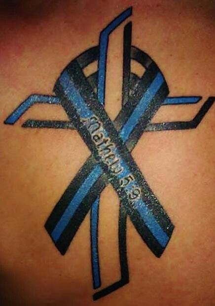 LOVE Cop Tattoos, Law Enforcement Tattoos, Police Tattoo, Tattoos For Daughters, Cross Tattoo, Line Tattoos, Love Tattoos, Blue Line, Wrist Tattoos