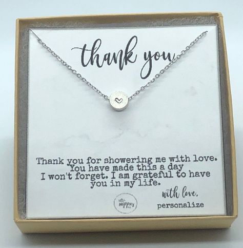 Personalized Hostess Gifts, Hostess Gifts Bridal, Baby Shower Hostess Gifts, Baby Shower Planner, Shower Hostess Gifts, Baby Shower Host, Dainty Pearl Necklace, Host Gifts, Girl Shower