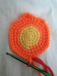 Calcifer Crochet Pattern Free, Crochet Calcifer Free Pattern, Calcifer Crochet, Crochet Calcifer, Crocheting Ideas, Red Yarn, Ghibli Movies, Dk Yarn, Felt Toys