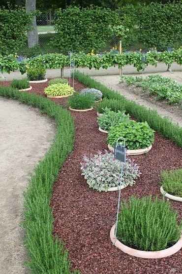 Create a buried pot garden for easy landscaping. This is quite genius... To bad I have the opposite of a green thumb! Kebun Herbal, Easy Backyard Diy, Outdoor Herb Garden, Easy Backyard, Easy Landscaping, Garden Types, The Secret Garden, Have Inspiration, Plants And Flowers