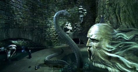 Harry Potter: 10 Hidden Details About Basilisks You Probably Missed Basilisk Harry Potter, Moaning Myrtle, Harry Potter Props, Harry Potter Face, The Chamber Of Secrets, Harry Potter And The Chamber Of Secrets, Potter Facts, Chamber Of Secrets, Harry Potter Facts