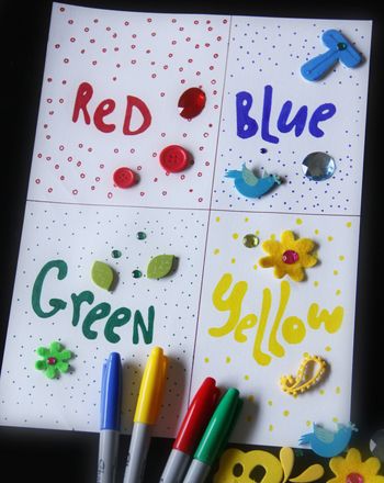 Create a Color Collage-- fun and creative way to reinforce colors Categorizing Activities, Collage Activity, Spring Collage, Preschool Color Activities, Color Posters, Preschool Colors, Children Activities, Colour Wheel, Printables Free Kids