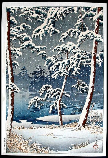 'Senzoku Pond' (1928) woodblock print by Hasui Kawase by Plum leaves, via Flickr Kamikochi, Japanese Block Print, Kawase Hasui, Japanese Woodcut, Arte Folk, Japanese Art Prints, Japanese Illustration, Japon Illustration, Woodcuts Prints