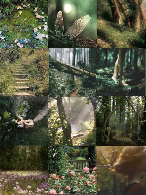 #Fairy #Faries #forest #aesthetic #moodboard #fairyaesthetic #forestaesthetic #fairymoodboard #forestmoodboard #TheSkyisBlonde Fairy Jungle Aesthetic, Woodland Fae Aesthetic, Fairy Aesthetic Moodboard, Light Fae Aesthetic, Elf Fairy Aesthetic, Fae Forest Aesthetic, Spring Eladrin Aesthetic, Fairy Core Moodboard, Enchanted Forest Moodboard